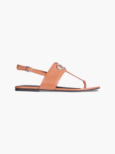 Calvin Klein Cipők HU279644 | Calvin Klein Bőr Női Szandál Barna
